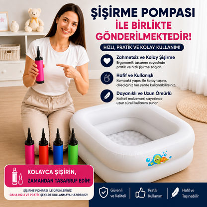 Şişme Kare Bebek Havuzu